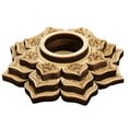 thumbnail image 1 of Ornement de Lotus Sans Odeur Merveilleuse Forme de Lotus Sculptée Base d'Affichage, 1 of 4