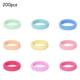 thumbnail image 1 of 200PCS Baby Hair Ties, bandas elásticas sin costuras para el pelo fino / niños, 9 colores de caramelo con estiramiento fuerte, no se engancha y reutilizable para coletas / decoración, 1 of 8