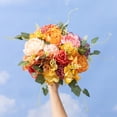 thumbnail image 3 of Wedding Accompanying Gift Flower Material Simulation Peony Rose Hydrangea Hand Holding Bundle Fake Flower Photography Home Decoration, 3 of 6