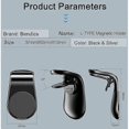 thumbnail image 4 of Magnetic Car Phone Holder[Set of 2], Car Magnet Car Phone Holder on Air Vent 4*5.7cm,Black, 4 of 5