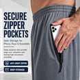 thumbnail image 3 of RPOVIG 5 Pack Men's Athletic Gym Shorts Running Quick Dry Workout Short Elasticated Waistband with Pockets, 3 of 9