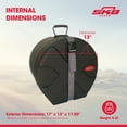 thumbnail image 3 of SKB 9" x 13" Tom Case with Padded Interior and D-Shaped Drum Design, Black, 3 of 5