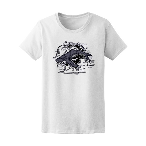 Whale In Sky Like Tattoo T-Shirt Men -Image by Shutterstock, Male Small