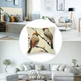 thumbnail image 5 of Fenyluxe Pillow Cover Watercolor Original Nature Painting Passer Sparrows On Branch Animals Conversation Wildlife Season Soft Decorative Square Throw Pillow Cover 2pcs for Couch car Decoration White, 5 of 7