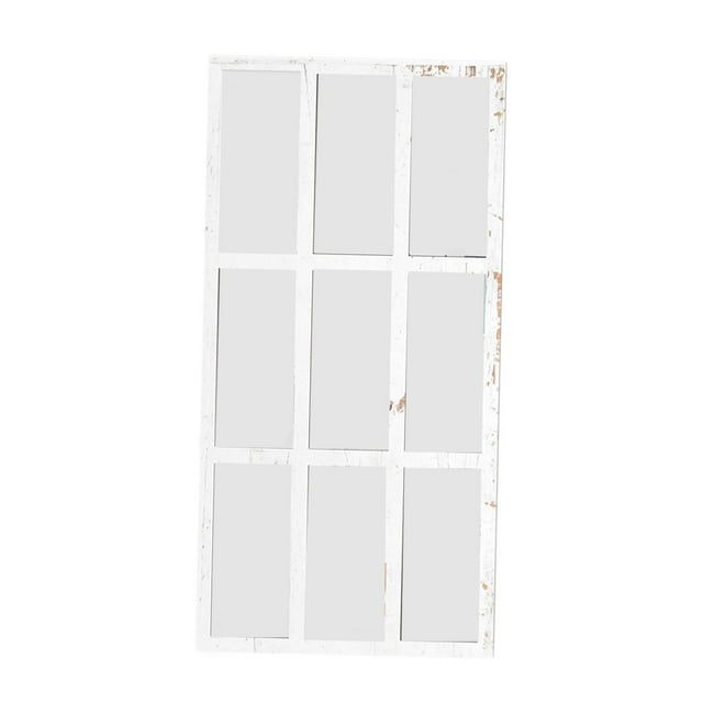 Espejo de pared decorativo, práctico regalo ideal, espejo de pared con ventana de imitación para Blanco