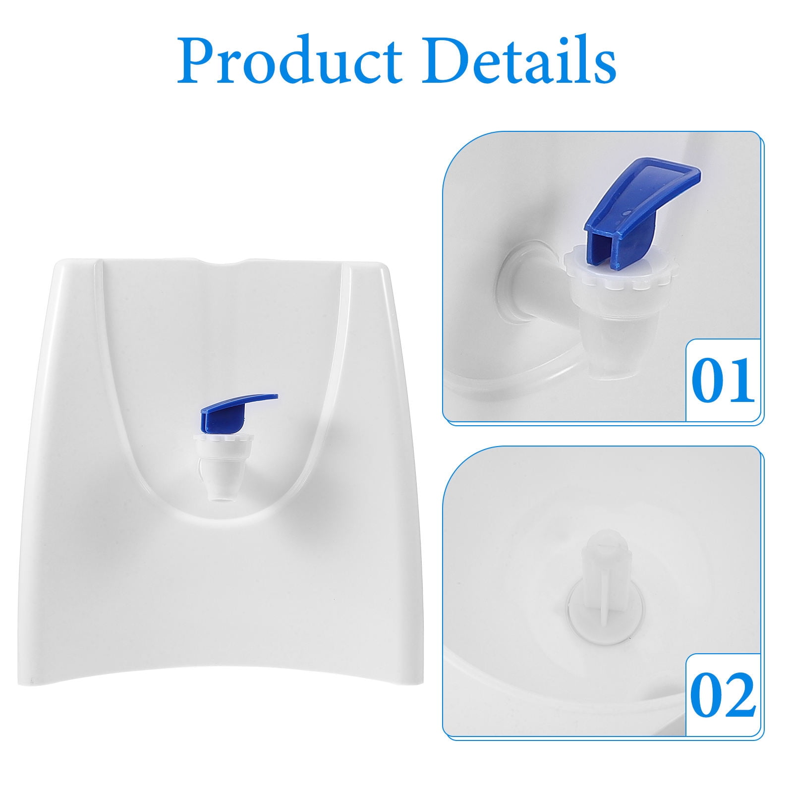 HEANUJJ Compact White Portable Water Dispenser for Office Countertop, Ideal for Home and Workplace Use with Easy Access
