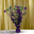 thumbnail image 2 of PMU Bursting Star Mardi Gras, Purple Green and Gold, Balloon Weights, table Centerpiece for Fat Tuesday Party Celebration-15in / 7.34cm, 2 of 9