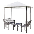 thumbnail image 2 of vidaXL Garden Pavilion with Table and Benches 2.5x1.5x2.4 m, 2 of 5