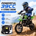 thumbnail image 6 of QEASET 39CC Dirt Bike, Mini Bike 4-Stroke Gas Powered off Road with Max Speed 20MPH, Pull Start, 6 of 9