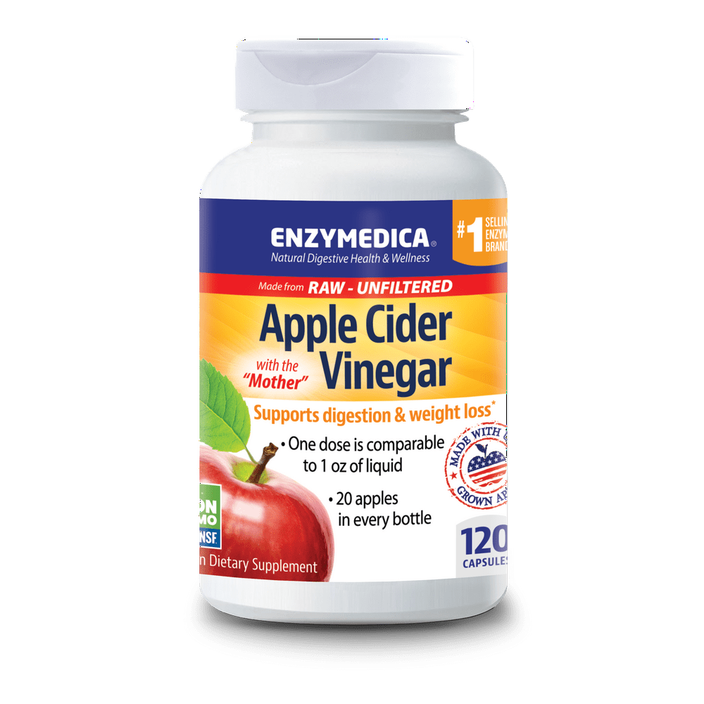 Enzymedica, Apple Cider Vinegar, Natural Support for Digestion and