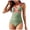 Light Green, variant on Women's Tummy Control One Piece Swimsuit - Slimming Retro Bathing Suit Halter Swimwear 2026 (Black, S)
