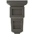 thumbnail image 3 of Ekena Millwork 3 1/2"W x 3 3/4"D x 6"H Mini Reyes Wood Vintage Decor Corbel, Reclaimed Grey, 3 of 6