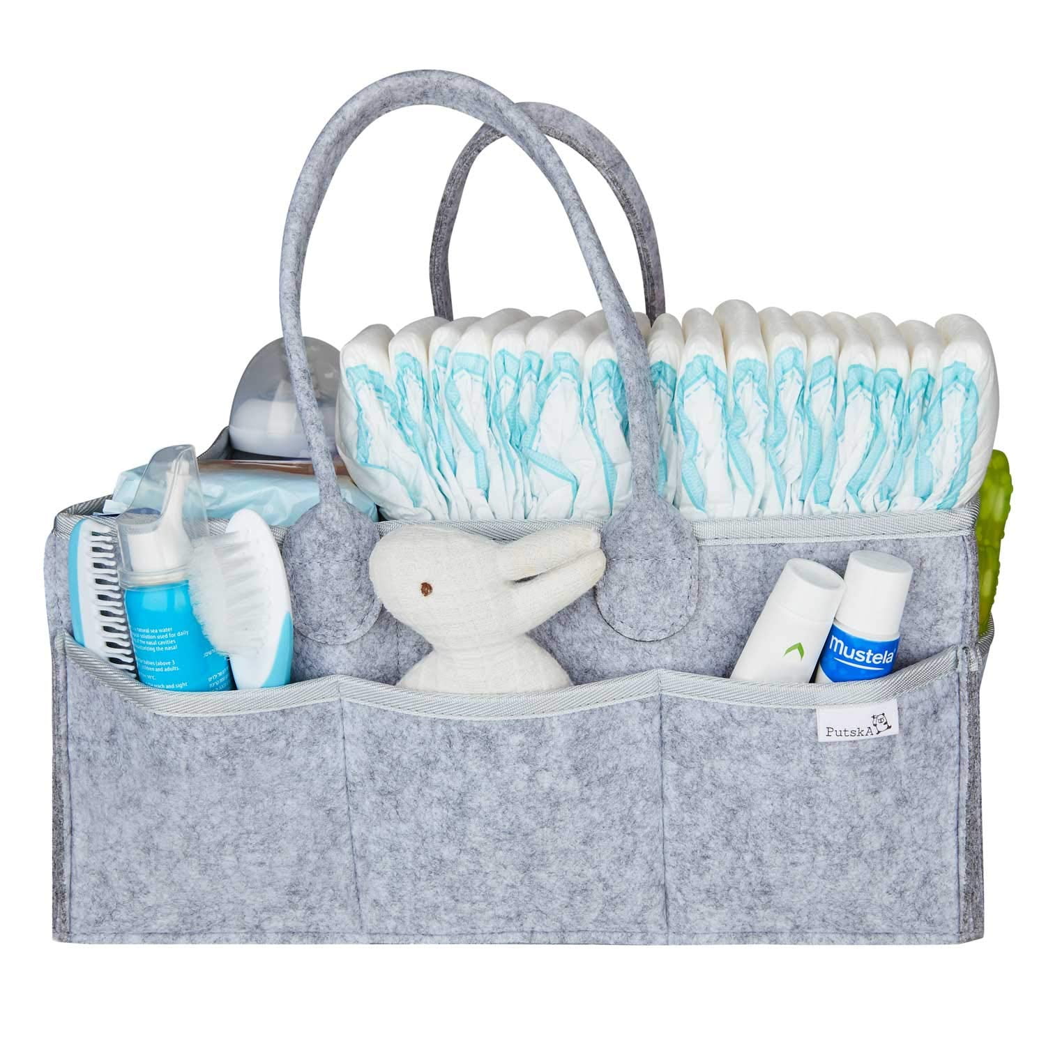 Putska Baby Diaper Caddy Organizer Gift Registry for Baby Shower