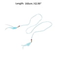 thumbnail image 3 of Unique Bargains 1 Pc Adjustable Waist Belt Feather Fringe Waist Cord Light Blue, 3 of 5