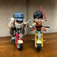 thumbnail image 4 of Figuras de Anime Dragon Ball Z, figura de Goku de 14cm, serie locomotora, motocicleta coleccionable, Roshi Goku, estatua de Pvc, modelo de decoración, Juguetes, 4 of 5