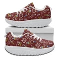 thumbnail image 1 of Regalo del día del maestro Zapatos de mujer con estampado digital de dibujos animados Zapatos de aumento de altura para niñas Zapatos escolares Zapatos, 1 of 5