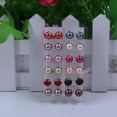 thumbnail image 5 of Yesbay 12 Pairs Elegant Earrings Round Faux Pearl Jewelry Women Party Ear Studs Set-Multicolor, 5 of 7