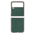 thumbnail image 1 of Leather Folding Phone Case Scratch Resistant Perfect Fit Flip Phone Protective Case for Samsung Galaxy Z Flip4 Green, 1 of 14