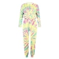 thumbnail image 5 of KIJBLAE Pajama Set Womens Long Sleeve Sleepwear Pullover Top and Pants Cozy Loungewear Soft Pjs Lounge Set&nbsp; Multicolor XXXXL, 5 of 5