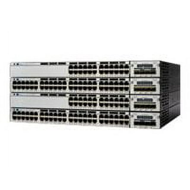 Cisco Catalyst 3750X-24T-S - Switch - L3 - managed - 24 x 10/100/1000 - rack-mountable - refurbished
