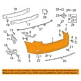 thumbnail image 3 of For 16 17 18 ES300h Rear Bumper Cover Assembly Primed w/Park Assist Sensor Holes, 3 of 5