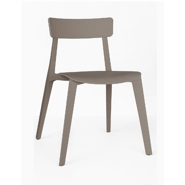 OFFIHO Silla Kipali Capuccino para exterior resistente a rayos UV de polipropileno