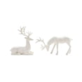 thumbnail image 2 of Tovaris Christmas Reindeer Figurine Set, Christmas Decoration Electroplated Deer Statue with Standing and Lying Poses, Tabletop Ornament, For Home Table Gift, 2 of 7