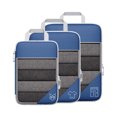thumbnail image 1 of Redempat 3pieces Smooth Zipping And No Loose Threads - Packing Cubes For Travelers Mesh Nylon Compressed Navy Blue 1 Pc, 1 of 6