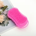 thumbnail image 6 of Unique Bargains 1 Pc Hangable Soap Shape Bath Brush Shower Brush Rose Red, 6 of 6