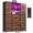 Rustic Brown, variant on Romorgniz 51" H Dresser with 15 Fabric Drawers Tall Dresser for Bedroom with Charging Station & LED Lights, Black