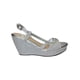 thumbnail image 2 of SANDALIA DE VESTIR LEON MUJER PLATA TEXTIL 3592 LEON  3592p, 2 of 4