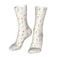 thumbnail image 6 of Bingfone Wildflower Watercolor Prirnt Women's Men's Fun Pattern and Solid Crew Socks-1 Pair Pack-Cool & Classic Novelty Design Gifts, 6 of 7