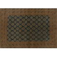 thumbnail image 1 of Ahgly Company Machine Washable Indoor Rectangle Oriental Turquoise Blue Industrial Area Rugs, 5' x 7', 1 of 4