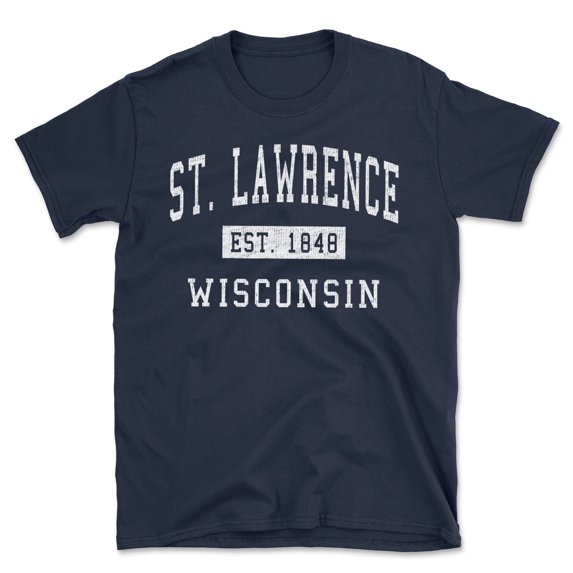 St. Lawrence Wisconsin Classic Established Men's Cotton T-Shirt