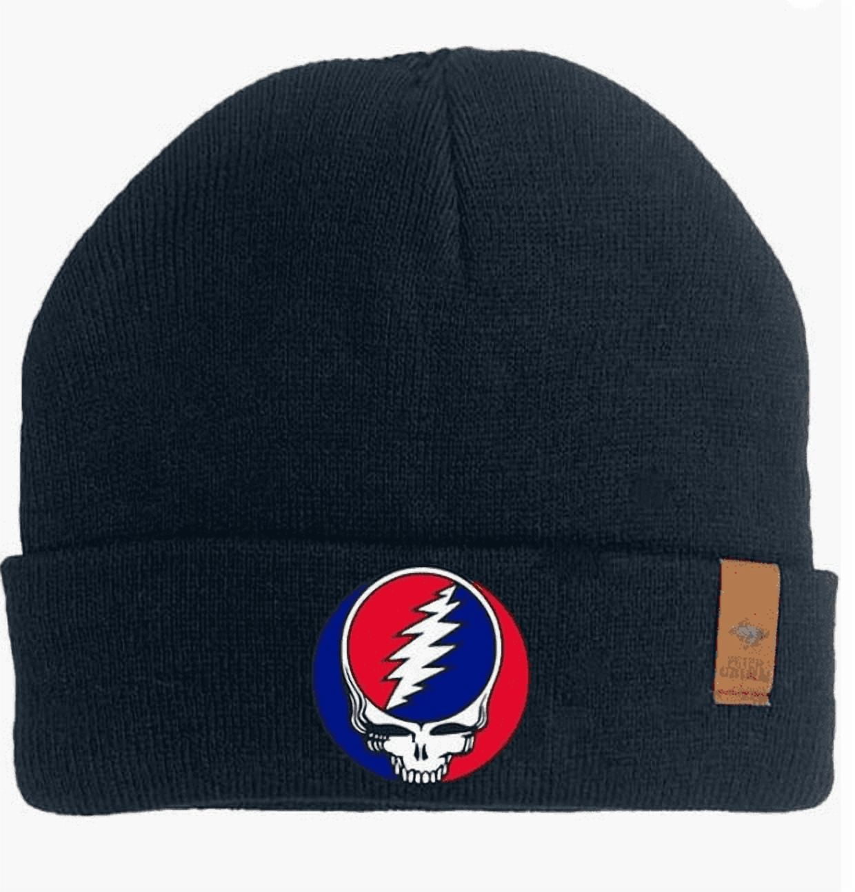 Peter Grimm Grateful Dead Beanie Hat, Unisex Black
