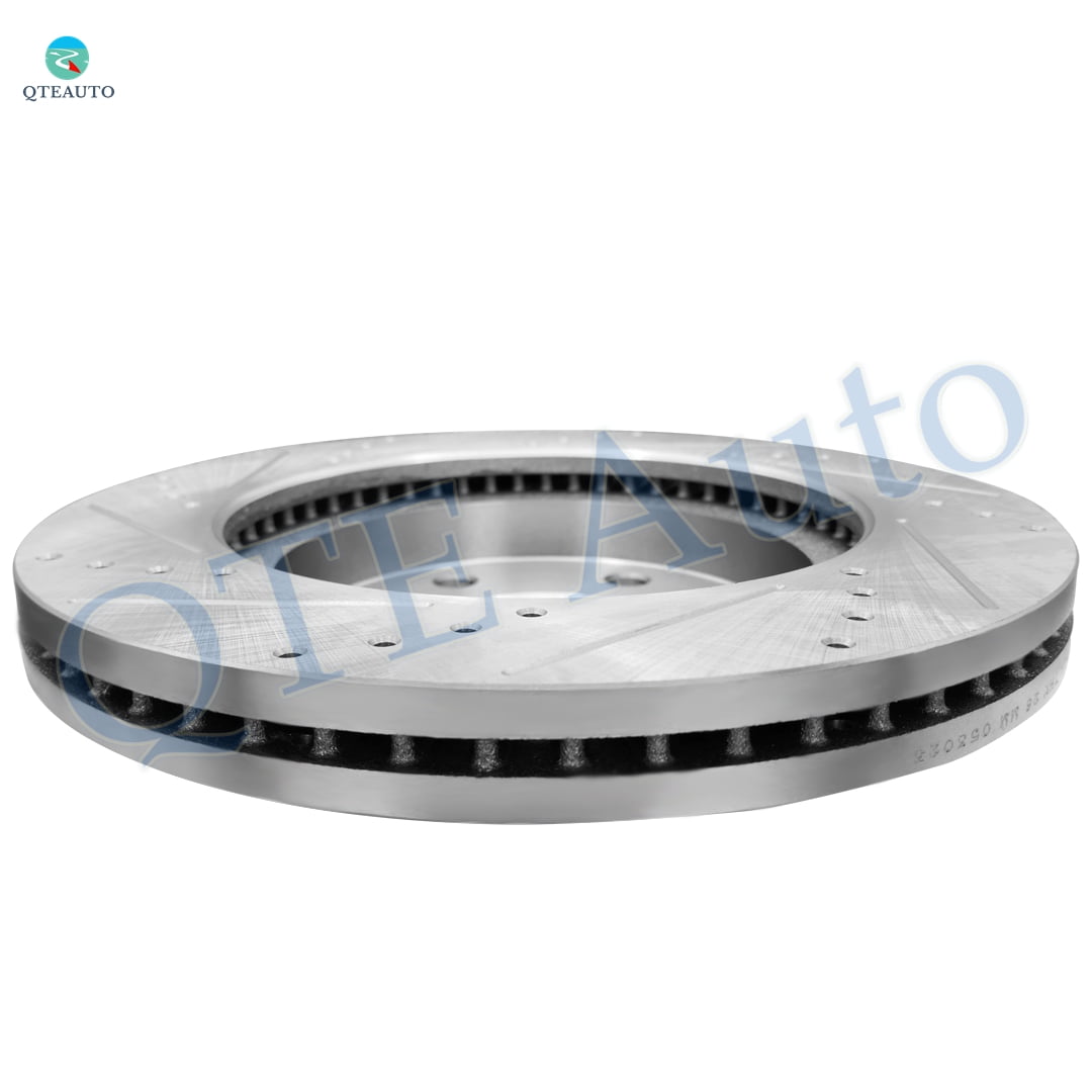 Front Drilled Slotted Disc Brake Rotors For 2019 Chevrolet Silverado 1500 LD