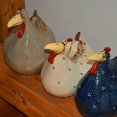 thumbnail image 3 of Fence Sitting Hen Sculpture Outdoor Cabin Decor Animal Decoration, 3 of 10