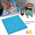 thumbnail image 1 of Alfombrilla transparente para bolígrafo 3D de 6 x 6 pulgadas con área de unión y fusible - Silicona flexible de doble cara resistente al calor - Accesorios para bolígrafo 3D compatibles con plantillas, 1 of 5