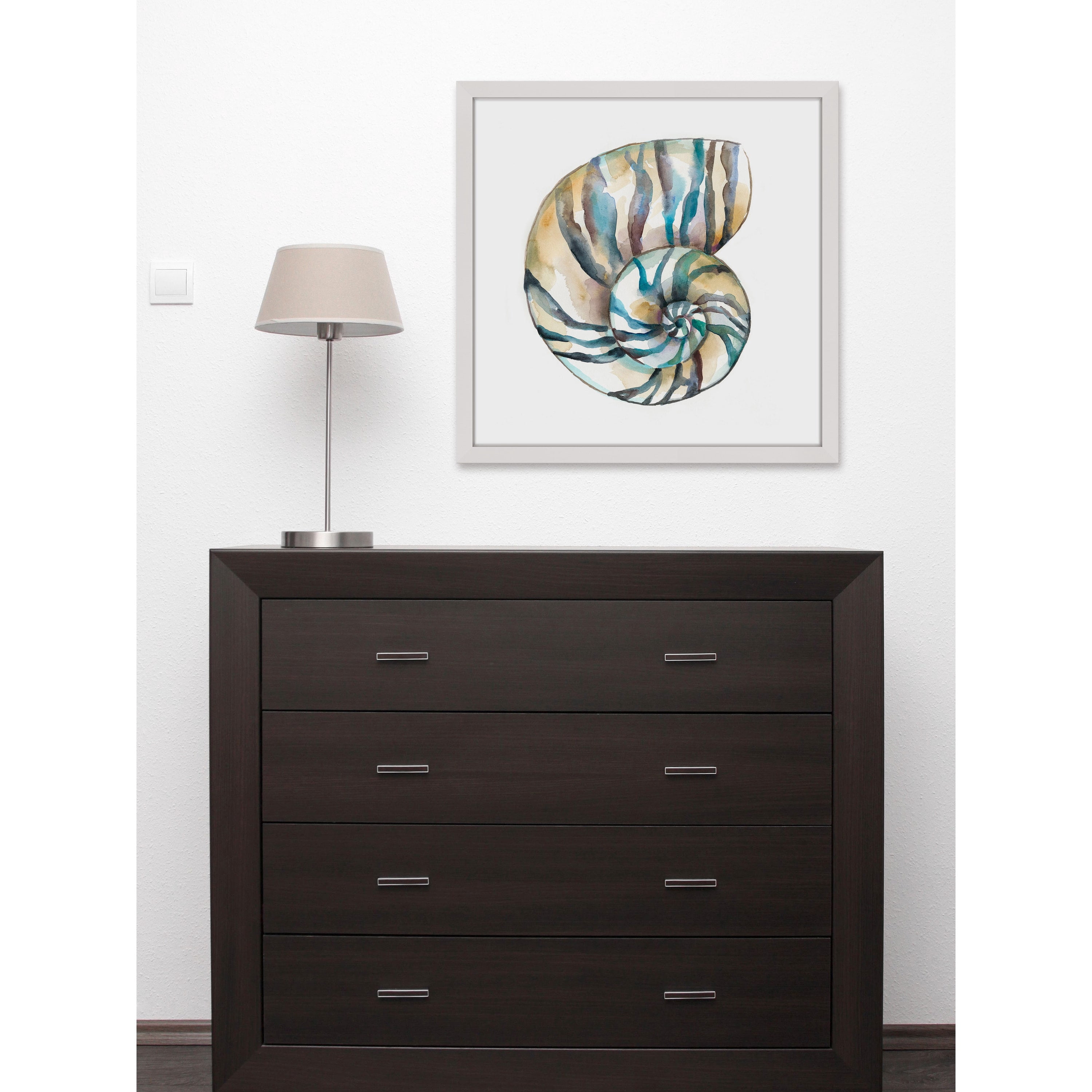 Marmont Hill "Aquarelle Shells II" Framed Painting Print