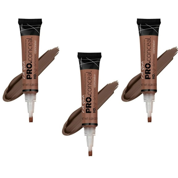 LA Girl HD.high-definition concealer - 989 Mahogany x 3