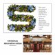 thumbnail image 4 of Toystoory Guirnalda colgante de árbol de Navidad portátil de mimbre de Navidad de plástico de 2,7 m, pasillo interior, centro comercial, Festival de Kits de decoración para fiestas Azul Toystoory HA000238-01B, 4 of 6
