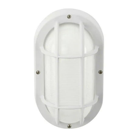 White LED Outdoor Bulkhead Light with CCT Color Switchable from 3000K  4000K  5000K