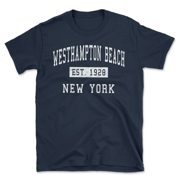 Westhampton Beach New York Classic Established Men's Cotton T-Shirt