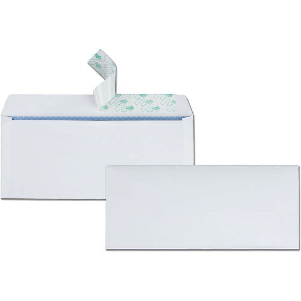 Redi Strip Security Tinted Envelope, #10, 4 1/8 x 9 1/2, White, 500/Box