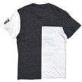 thumbnail image 2 of Ecko Unltd Men's V-Neck T-Shirt Puff Print Colorblock Heather Grey/White Tee (Medium, Heather Grey/White), 2 of 3
