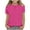 Hot Pink, variant on fatyb Girls Eyelet Shirts Short Sleeve Crewneck Blouse Hollow out Kids Casual Summer Tops 3-12 Years