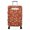 Football Outline Orange Pattern, variant on Football Fire Orange Pattern Luggage Cover,Stretch Suitcase Dust Cover with Front Storage Pocket, Tear Resistant Gift Ideas for Holiday Birthday Gifts,S