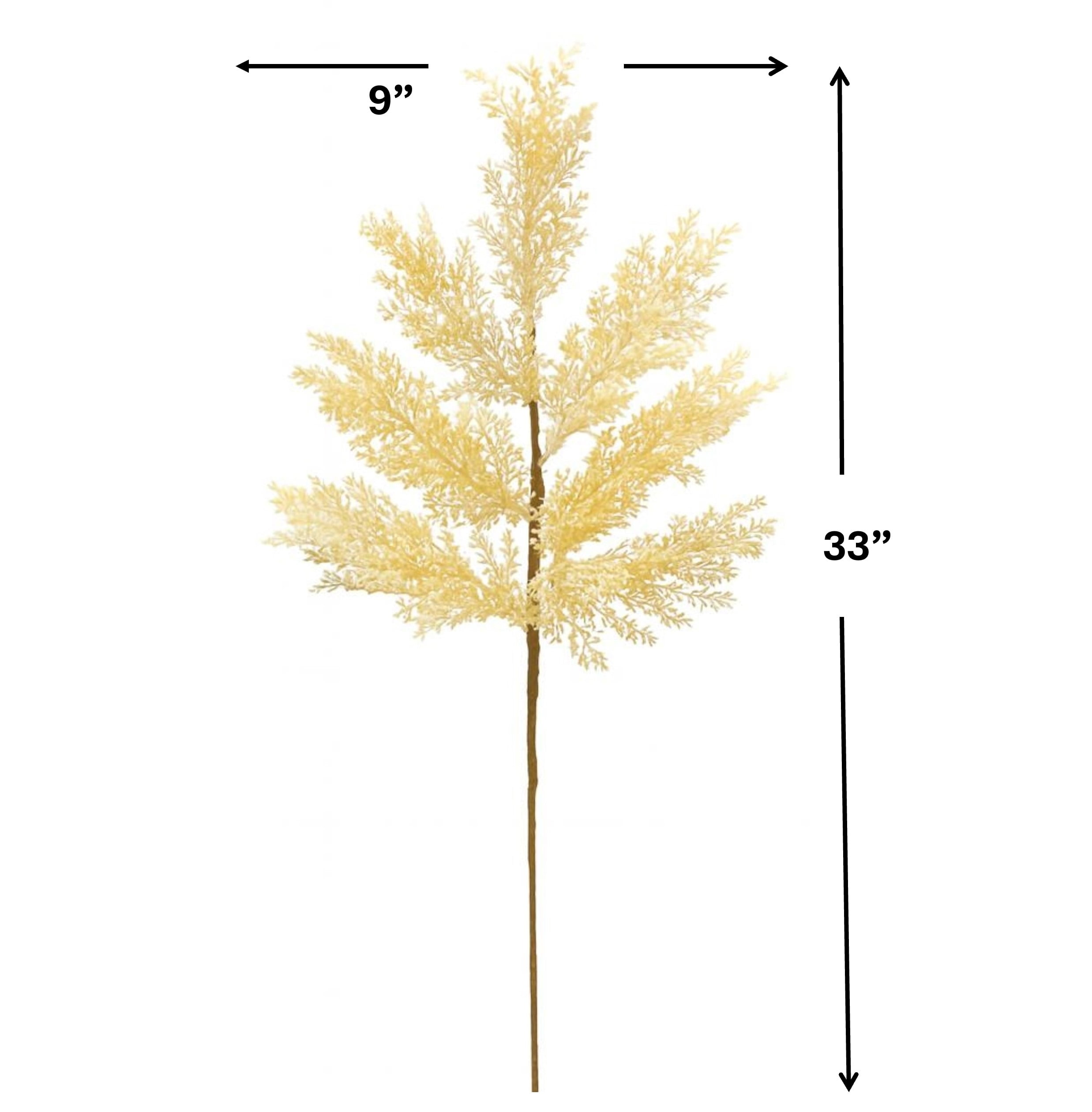 Better Homes and Gardens 33" Artificial Indoor Faux Dried Pampas Stem, Beige