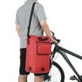 thumbnail image 2 of Yabuy 3-in-1 Waterproof Bike Pannier Rear Rack Bag Backpack Shoulder Bag Cycling Commuting Bag Pack with Laptop Compartment, 2 of 7