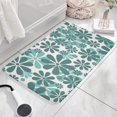 thumbnail image 3 of Teal Daisy Flower Pattern Flannel Non Slip Door Rugs,Washable Door Mats Indoor,Decorative Door Mats,Dirt-Resistant and Absorbent Doormat for Entrance,Bedroom,Kitchen,Bathroom,23.5x16in(60x40cm), 3 of 5